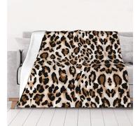 CHANGLEI Leopard Print Weighted Blanket Throw Flannel Blanket,Personalised Print Soft Warm Cozy Versatile Blanket For Bed Sofa