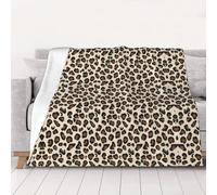 CHANGLEI Leopard Print Weighted Blanket Throw Flannel Blanket,Personalised Print Soft Warm Cozy Versatile Blanket For Bed Sofa