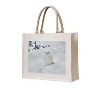 CHANGLEI Owl Eco-Friendly Heavy Duty Canvas Tote Bag,Large Reusable Shopping Bag With Double-Sided Print,Durable Comfortable Carry Handles