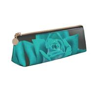 CHANGLEI Pretty Rose Cute Leather Pencil Case for Girls Boys,Printed Personalised Lightweight Pencil Stationery Case