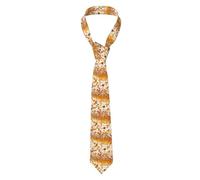 CHANGLEI Romantic The Fall Of Maple Leaves Men'S Silk Ties,Personalised Printed Men'S Neckties Adjustable Ties Business Wedding Formal Ties