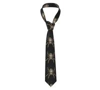 CHANGLEI Scary Spider Men'S Silk Ties,Personalised Printed Men'S Neckties Adjustable Ties Business Wedding Formal Ties