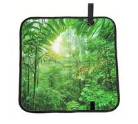 CHANGLEI Tropical Wilderness Foldable Seat Cushion,Water-Resistant Polyester Pad With Foam Padding, Portable Outdoor Camping Seat-Cushion