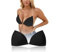 changlizi Stick on Bra for Women Push Up Invisible Halter Adhesive Bras