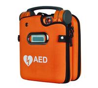 CHANGLKJ AED Medical Bag Empty, Rescue Defibrillator Storage Bag with Hard Handle, High-Density Rip-Stop and Waterproof Fabric, Durable and Lasting Using, for Hiking Camping, Pharmacy, Supermarket