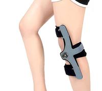 CHANGLKJ Medial Knee Hyperextension Support, Fixed Knee Orthosis, Knee Hyperextension Brace, Fit Perfectly and Side Button Design, Adjustable Size Angle and No Slipping, for Relief Pain, Post Op