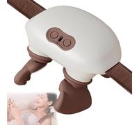CHANGLKJ Shoulder and Neck Massager, Bionic Heated Massager for Neck and Back, Portable Shiatsu Neck Massaging Device, 3 Levels Intensity Adjustable and 4D Kneading, for Home, Office, Travel