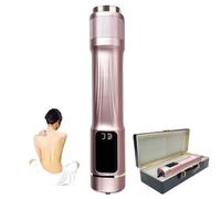 CHANGLKJ Terahertz Therapy Blower Instrument, Terahertz Healthy Therapy Wand with Storage Case, 4 Levels Time and Wind Speed Adjustable, Dredge Meridians, for Beauty Salon, Health Center, Individual