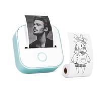 CHANGLKJ Thermal Bluetooth Print Pod, Portable Thermal Printer, with 1 Rolls Paper, Compatible with IOS + Android function, Applicable for Learning Assistance Study Notes Journal Fun Work