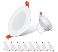 ChangM LED Recessed Ceiling Lights 7W LED Downlights for Ceiling, 2500K Warm White, 230V, IP44 Round Spotlights for Bathroom Kitchen Living Room Non dimmable 8 Pack