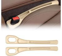 CHANGNIANFA 2Pcs Combleur d’espace siège auto adapté à Alfa Romeo 8C Spider 2008,2009,2010, bloque espace siège console, insert fente siège auto, remplisseur espace siège,Beige
