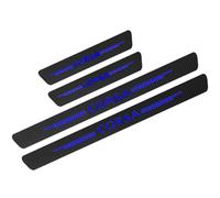 CHANGNIANFA 4 Pcs Car Door Sill Protector for Op-EL Corsa, Threshold Scuff Plate Carbon Fiber Stickers Welcome Pedal Protector Cover Styling Accessories,A