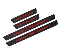 CHANGNIANFA 4 Pcs Car Door Sill Protector for Op-EL Corsa, Threshold Scuff Plate Carbon Fiber Stickers Welcome Pedal Protector Cover Styling Accessories,B