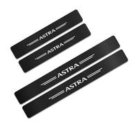 CHANGNIANFA 4 Pcs Car Door Sill Protector for Opel Astra K Sports Tourer (ab Bj.2015), Threshold Scuff Plate Carbon Fiber Stickers Welcome Pedal Protector Cover Styling Accessories,A