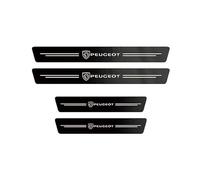 CHANGNIANFA 4 Pcs Car Door Sill Protector for Peugeot EXPERT/Traveller ab 2016, Threshold Scuff Plate Carbon Fiber Stickers Welcome Pedal Protector Cover Styling Accessories