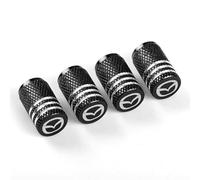 CHANGNIANFA 4 pcs dust cap for Mazda MX-5 Miata NA NB NC ND 1990-2023, Tyre Valve Caps with Seal Ring Stem Dust Covers Corrosion Resistant Stem Covers Screw-in valve cap,Black