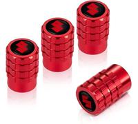 CHANGNIANFA 4 pcs dust cap for Suzuki Ignis III from 2016, Tyre Valve Caps with Seal Ring Stem Dust Covers Corrosion Resistant Stem Covers Screw-in valve cap,Black