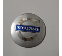 CHANGNIANFA 4 Pcs Wheel Center Cap Sticker for Volvo XC90 SUV 2015-2021 2022, Badge Emblem Decal Hub Center Cap Stickers Waterproof Dustproof Exterior Accessories,Silver