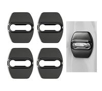 CHANGNIANFA 4Pcs Car Door Lock Cover for Peugeot 807 2002-2014, Strike Plate Protector Anti-Rust Shield Latch Stopper Guard Cap Vehicle Interior Modification,A