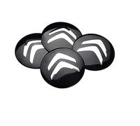 CHANGNIANFA 4Pcs Wheel hub cap sticker suitable for Citroën Berlingo 2 (II) I 2015-2018, hubcap hubcover hub emblem decal logo center cap sticker wheel emblem rimbadge wheelbadge,56MM-Black