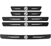 CHANGNIANFA 5 Pcs Car Door Sill Protector for MG MGS5 EV SUV 2025-, Welcome Pedal Protector Cover Threshold Scuff Plate Carbon Fiber Stickers