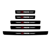 CHANGNIANFA 5Pcs Car Door Sill Protector for Mazda CX-30 1 (I) DM I 2019-2024, Welcome Pedal Protector Cover Threshold Scuff Plate Carbon Fiber Stickers,Red