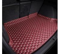 CHANGNIANFA Car Leather Boot Mats for Dacia Jogger 2022 2023 2024, Car Boot Cover Anti-Slip Carpets Interior Accessories Tray Liners Trunk Carpets,Winered