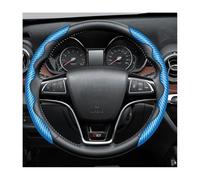 CHANGNIANFA Carbon Fiber Anti-Skid Segmented Car Steering Wheel Protector for Volvo S90 2 (II) 234 I 2016-2024, Protective Wrap Car Interior Decor Accessories,Blue