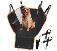 CHANGNIANFA Dog Car Seat Cover for Polestar 2 2020+, Padded 4 Layers Waterproof Heavy Duty Hammock with Storage Bag Scratch Proof NonSlip,A