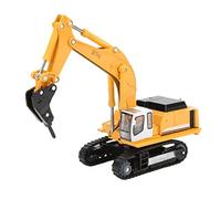 Changor 1:87 Crusher Engineering Vehicle Model - Durable Alloy Toy Car for Kids Gift & Home Decoration, Yellow, 19x5.5x5.5cm, Fun & Imaginative Play