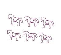 Changor 100PCS Cute Horse Shaped Paper Clips for Office Documents and Crafts with Storage Box, Durable Iron Material, Fun Present for Teacher Friends Family, Ideal for Organization and Decoration