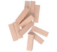 Changor 11pcs Unfinished Wood Block Carving Set for DIY Crafts Beginners and Experts Natural Beech 7x2x2cm