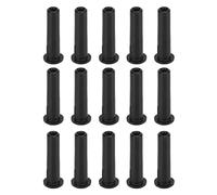 Changor 15pcs Tennis Racket Wire Protection Tube Nylon Stringing Tools for Racquet Grommets Replacement Black (3.6 * 15mm)