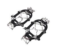 Changor 19 Teeth Crampons Durable Non Slip Ice Grippers Designed for Winter Safety for Adults and Teens Made of Silicone and Stainless Steel 2 Pcs (L)