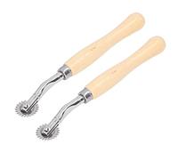 Changor 2 Pieces Tracing Wheel, Leather Cloth Sewing Overstitch Wheel Paper Perforator Tool for Dressmaking Cross Stitch