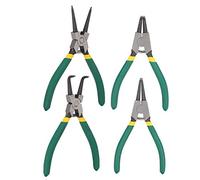 Changor 4Pcs Circlip Pliers Set for Hand-Made Tools and Repairs in Steel and Rubber 6"