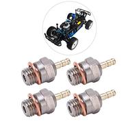 Changor 4Pcs T1 Hot Spark Glow Plug Nitro Engine Components RC Car Parts for 1/8 1/10 Vehicles with Steel Brass Construction