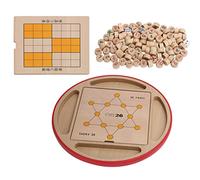 Changor 5 in 1 Wooden Sudoku Checkerboard Educational Puzzle Game for Children - Enhances Logical Thinking and Provides Hours of Fun
