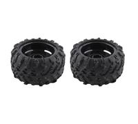 Changor 85mm Textured RC Car Rubber Tires for SCY 16101 16102 1/16 RC Car, Stable Grip and Abrasion Proof for Rough Roads, 2 Pcs for Replacement Part