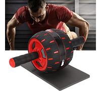 Changor Abdomen Fitness Roller, Wide Tread Design (Red)