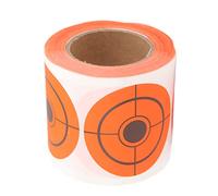 Changor Adhesive Paper Shooting Targets, 250 Sheets Roll Fluorescent Orange Target Stickers for Shooting Practice Archery Hunting Indoor Outdoor 5cm Diameter
