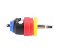 Changor Adjustable Depth Drywall Screw Setter with Magnetic Screw Holder for Precise Operation, for Deck Plywood, 40CR CRV Steel, Red