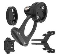 Changor Aluminium Alloy Bike Extension Computer Bracket with 2 Holders, Multifunctional Stopwatch Holder for Cycling, Durable ABS Base, Compact Size 73x41x34mm