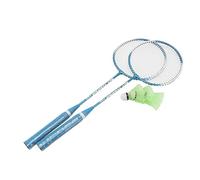 Changor Badminton Racket Set, Lightweight, Strong Rod | 2 players, includes 3 shuttlecocks, oval head, iron alloy material, suitable for all levels