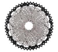 Changor Bike Cassette, 9/10/11/12 Speed Freewheel 11-32T/-36T/-42T/-50T Options, Sprocket for Mountain Bike and Road Drivetrain Replacement (12S -50T Silver Black)