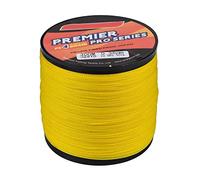 Changor Braided Fishing Line, 50LB 300M 4 Stranded Braided PE Line, Fishing Wire for Saltwater Freshwater (Yellow)