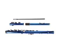 Changor C Flutes Closed Hole 16 Keys Sensitive Response Flute for Kids Beginners Treasure Blue Color Wide Vocal Range