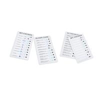 Changor Chore Chart Durable Reusable for Family and Pets, Easy Operation for RV Home Office, 4Pcs Elder Care RV Checklist Self DIY Chore Board for Adults