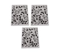 Changor DIY Plastic Embossing Folder Set for Paper Art, 3D Embossing Tools for Card Making, Suitable for Most Machines, Plastic, 3 Pcs