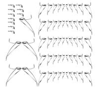 Changor Double Foot Sea Pole Coil Loop Ceramic Sea Rod Guide Ring Kit, Durable Fishing Gear for Smooth Line, 65 Pieces Set for Various Fishing Rods, High Carbon Steel + Ceramic, for Enthusiasts